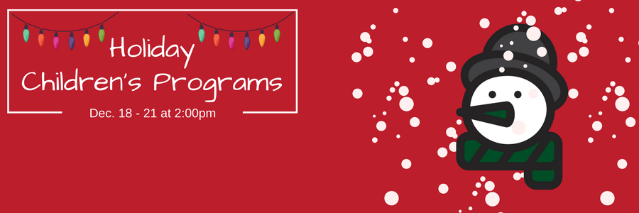 holiday kids programs banner