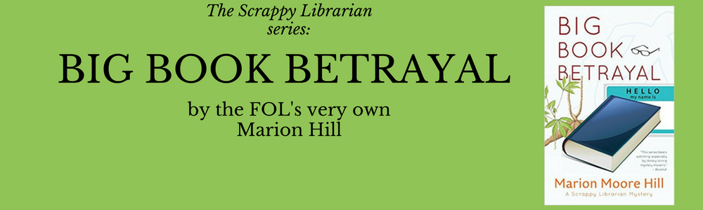 banner for marion hill's book launch
