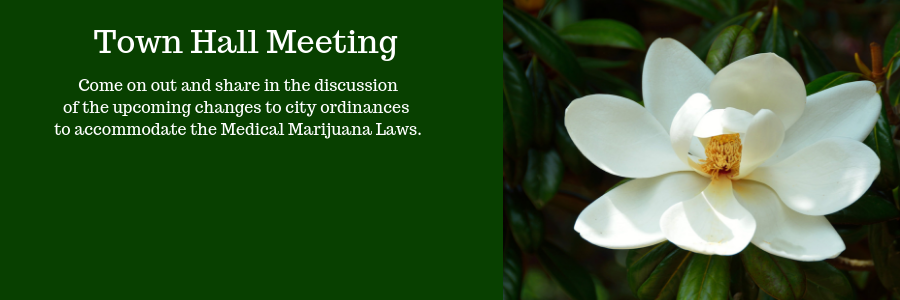 medical marijuana town hall meeting banner